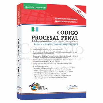 Código Procesal Penal de la Provincia del Chaco 2018 CON MODELOS