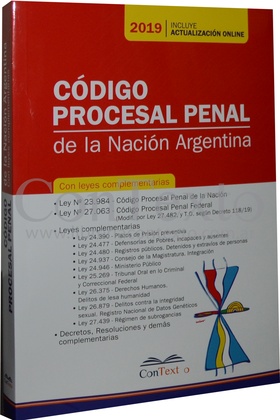 Código Procesal Penal de la Nación Argentina 2019