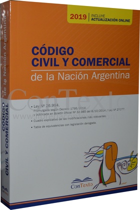 Código Civil y Comercial de la Nación 2019. TEXTO SOLO