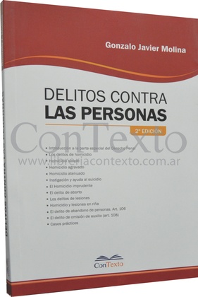Delitos contra las personas 2da edición